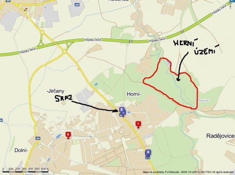 Hetní území a místo konání